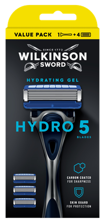 WILKINSON SWORD Hydro5 4 papildomos galvutės + skustuvas, 1 vnt.