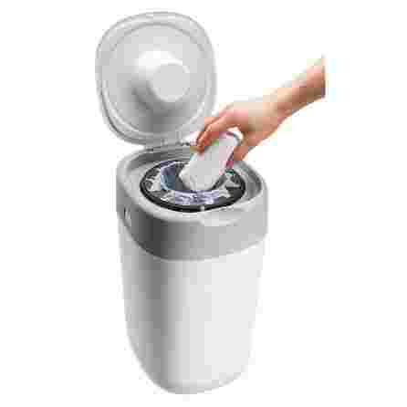 TOMMEE TIPPEE sangenic konteineris sauskelnėms Twist and Click Tub, su 4 kasetėm sauskelnių konteineris, 1 vnt.
