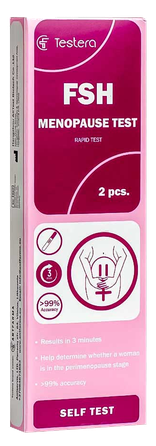 TESTERA FSH menopauzės testas, 2 vnt.