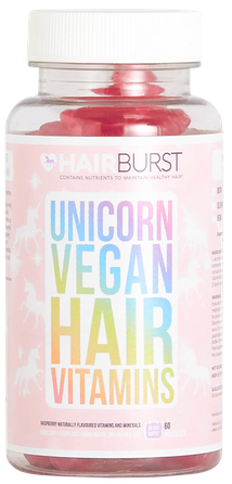 HAIRBURST Unicorn Vegan Hair Vitamins pastilės, 60 vnt.
