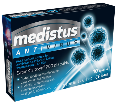 MEDISTUS Antivirus pastilės, 10 vnt.