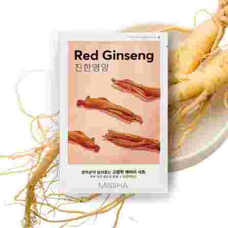 MISSHA MISSHA AIRY FIT SHEET MASK RED GINSENG veido kaukė, 19 g