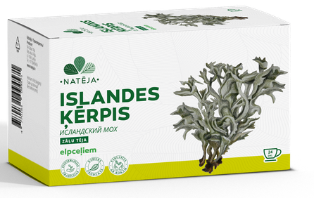 NATĒJA islandinės kerpenos arbatos maišeliai, 24 vnt.