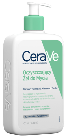 CERAVE For Face And Body With Ceramides valomasis gelis, 473 ml