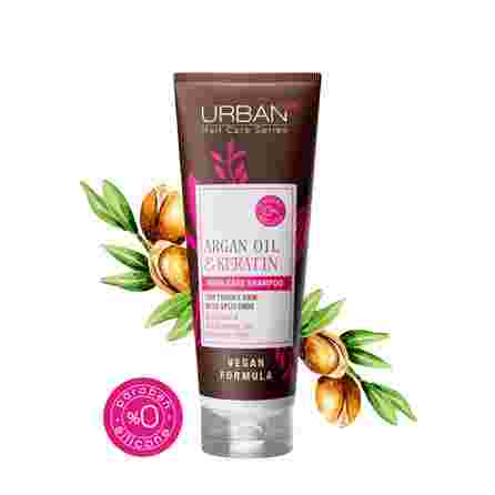 URBAN CARE Argan Oil & Keratin šampūnas, 250 ml