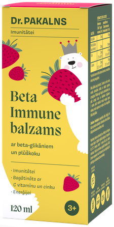 DR. PAKALNS BETA IMMUNE  balzamas, 120 ml