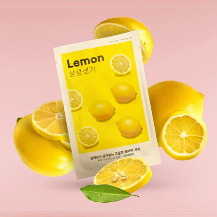 MISSHA Airy Fit Lemon, su citrinų ekstraktu veido kaukė, 19 g