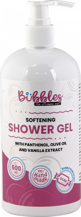 BUBBLES Softening dušo gelis, 500 ml