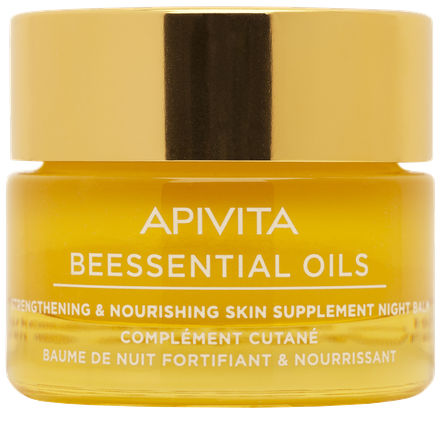 APIVITA Strengthening & Nourishing Skin Supplement Night balzamas, 15 ml