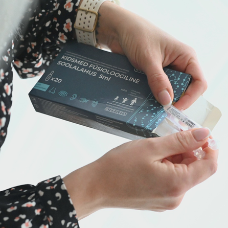 KIDSMED Fiziologinis (5 ml) skystis, 20 vnt.