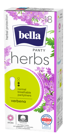 BELLA Panty Herbs Verbena įklotai, 18 vnt.
