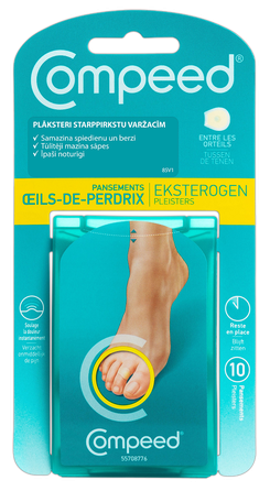 COMPEED  Tarp Piršto pleistrai nuo sausų nuospaudų, 10 vnt.