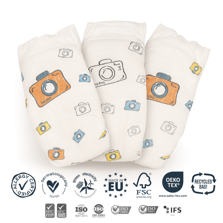 GEGE Genius Baby DPRS (4-9 kg) Midi 3 sauskelnės, 52 vnt.