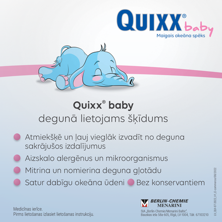 QUIXX  kūdikiams ir vaikams nosies lašai, 10 ml