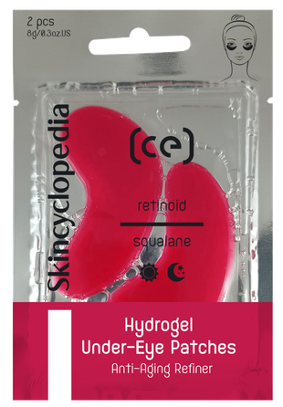 SKINCYCLOPEDIA su retinoliu, skvalanu, hialurono rūgštimi ir kolagenu paakių pagalvėlės, 2 vnt.