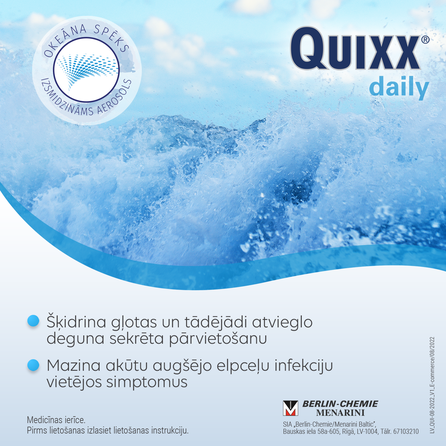 QUIXX  kasdienei nosies gleivinės priežiūrai nosies purškalas, 100 ml