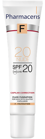 PHARMACERIS F Capilar-Correction 20 Nude SPF 20 skystis, 30 ml