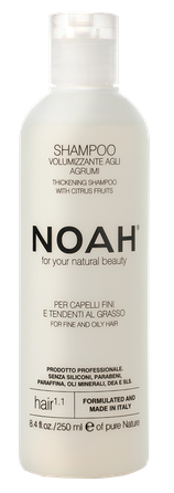 NOAH 1.1 Volumizing Citrus Fruit šampūnas, 250 ml