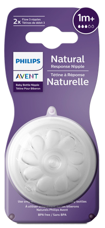 PHILIPS Avent Natural Response 1m+ čiulptukas, 2 vnt.