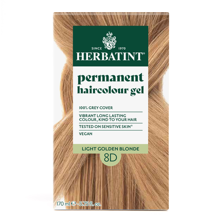 HERBATINT 8D Light Golden Blonde plaukų dažai, 170 ml