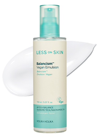HOLIKA HOLIKA Less On Skin Balancism™ Vegan emulsija, 150 ml