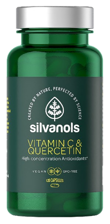 SILVANOLS PREMIUM Vitamin C & Quercetin kapsulės, 120 vnt.