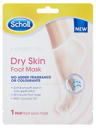 SCHOLL Dry Skin No Added Fragrance pėdų kaukė, 1 pora
