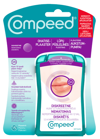 COMPEED  pleistrai nuo lūpų pūslelinės, 15 vnt.