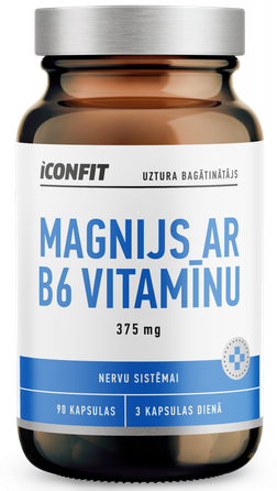 ICONFIT Magnesium B6 375mg kapsulės, 90 vnt.