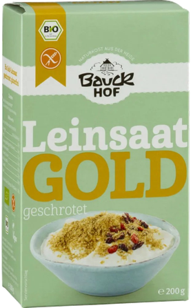 BAUCK HOF traiškyti auksinių linų sėmenys, ekologiški, 200 g