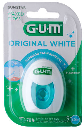 GUM Original White (30 m) dantų siūlas, 1 vnt.
