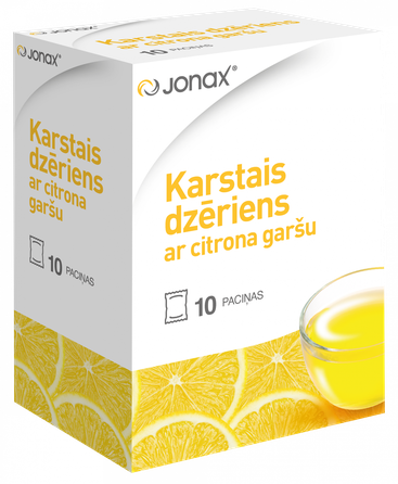 JONAX karštasis gėrimas citrinos skonio karšti gėrimai, 10 vnt.