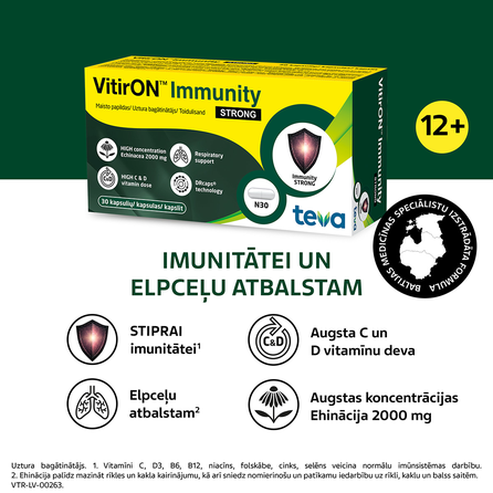 VITIRON Immunity kapsulės, 30 vnt.