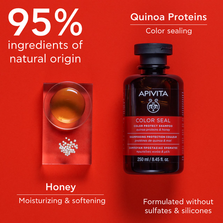 APIVITA Quinoa Protein & Honey šampūnas, 250 ml
