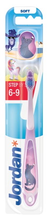 JORDAN Step (6-9) Soft dantų šepetėlis, 1 vnt.