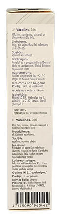 VAZELINAS, 30 ml