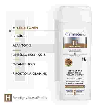 PHARMACERIS Ph H-Sensitonin šampūnas, 250 ml
