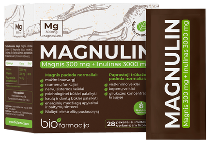 BIOFARMACIJA Magnulin paketėliai, 28 vnt.