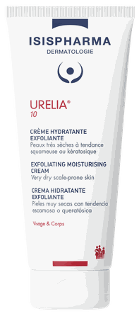 ISISPHARMA Urelia 10  kreminis šveitiklis veidui ir kūnui kremas, 150 ml