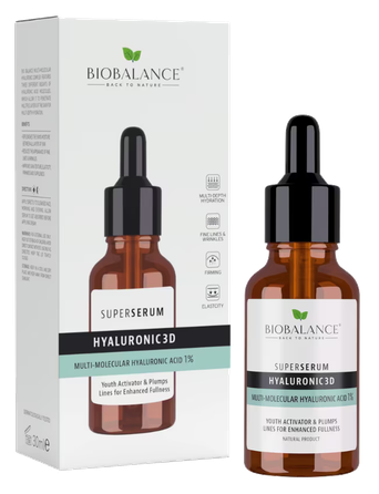 BIOBALANCE Hyaluronic Acid 1% Super serumas, 30 ml