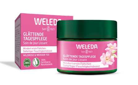 WELEDA Wild Rose & White Tea Smoothing Day veido kremas, 40 ml