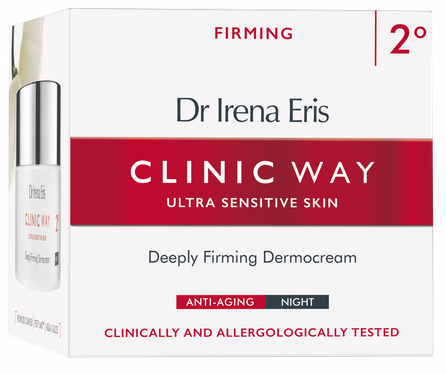 CLINIC WAY  2 Firming naktinis veido kremas, 50 ml
