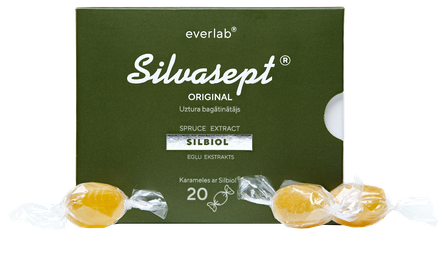 SILVASEPT Silvasept original Silbiol vaistažolių lašai, 20 vnt.