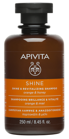 APIVITA Shine&Revitalizing Shampoo With Orange&Honey šampūnas, 250 ml