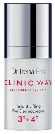 CLINIC WAY  3+4 Lifting paakių kremas, 15 ml