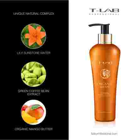 T-LAB Organic Shape Duo Mask plaukų kaukė, 300 ml