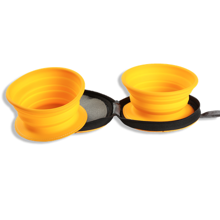 KIWI WALKER sulankstomas dvigubas, žalias dubenėlis, 1 vnt.