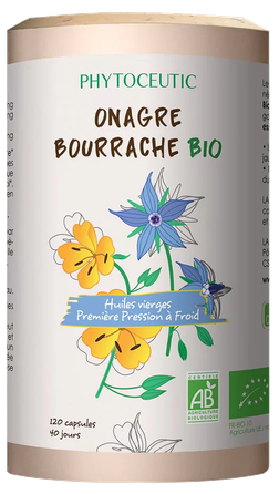 PHYTOCEUTIC ONAGRE BOURRACHE BIO kapsulės, 120 vnt.