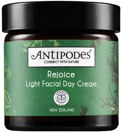 ANTIPODES REJOICE lengvas dieninis, ekologiškas  veido kremas, 60 ml