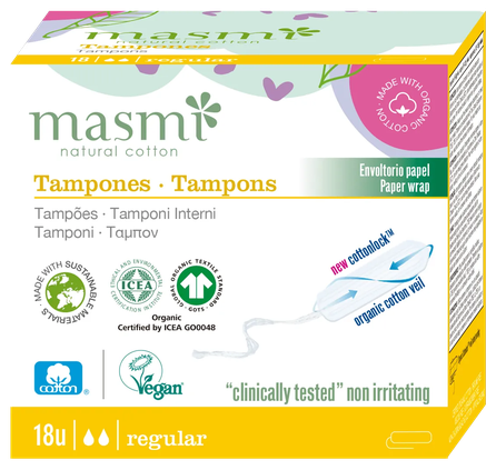 MASMI Regular tamponai, 18 vnt.